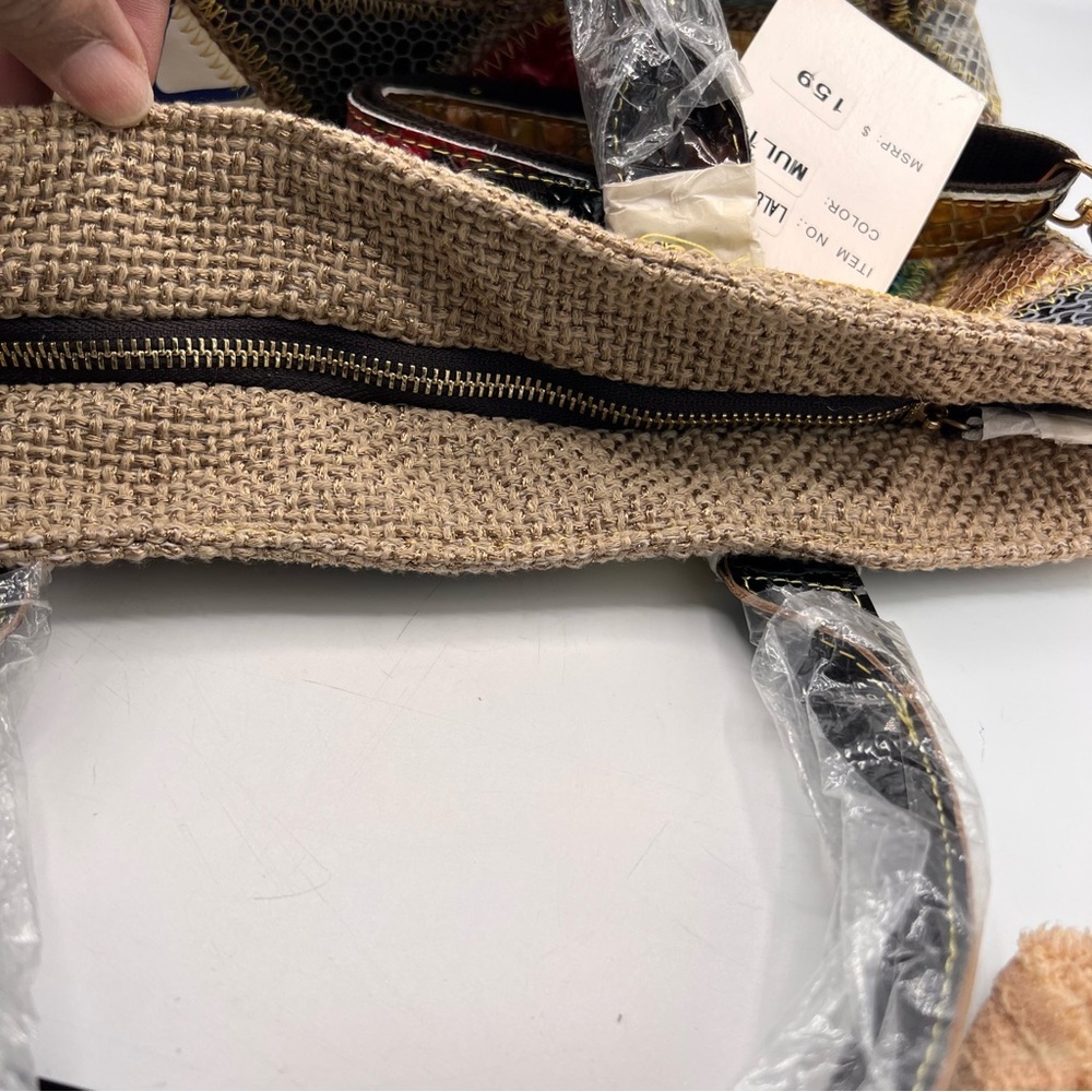 Multicolor Patchwork Leather Bag NWT - image 7